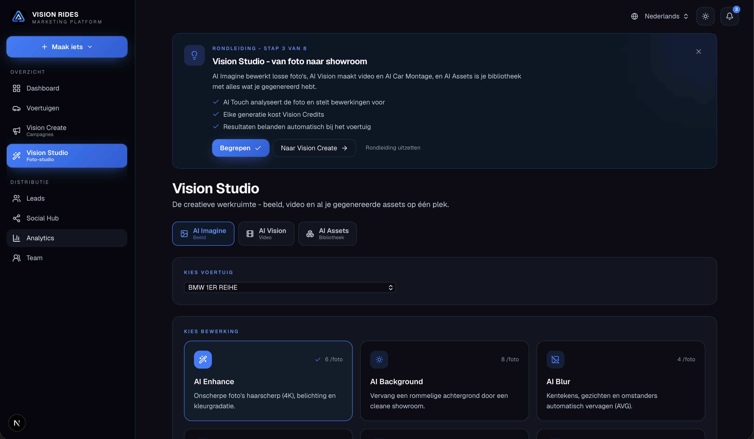 Vision Rides content workspace